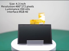 4.3 inç TFT Ekran Paneli 480 * 272 Piksel LCD Ekran Modülü Parlaklığı 300 nit