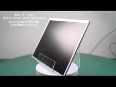 9.7 inç TFT LCD Ekran Modülü 1024*768 çözünürlük 400 nit Otomobil LCD LVDS Arayüzü